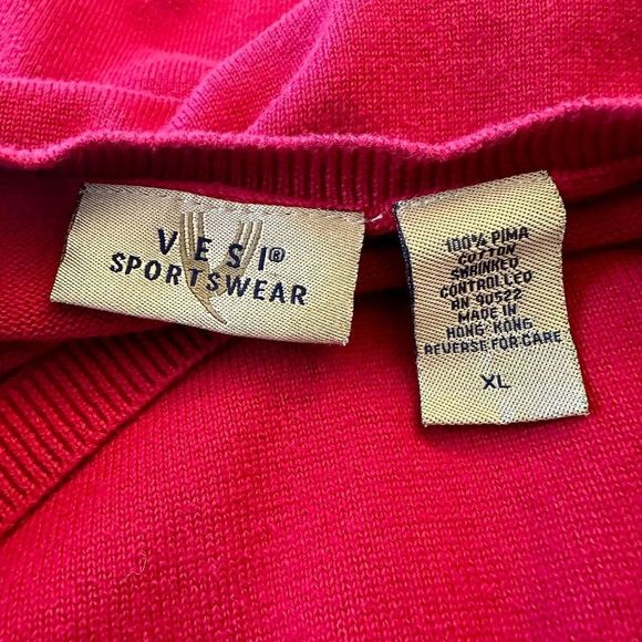 Vtg Vesi Sportswear OSU Red Sweater Vest Size XL Ohio State 90s Vintage Buckeyes - Picture 3 of 7